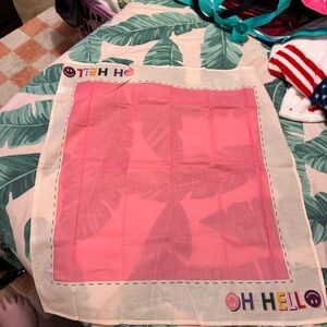 Packed Party HELLO Scarf/Bandana NWOT***